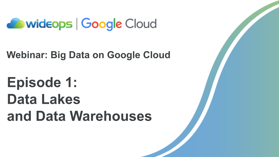 Episode 1 - Data Lakes and Data Warehouses